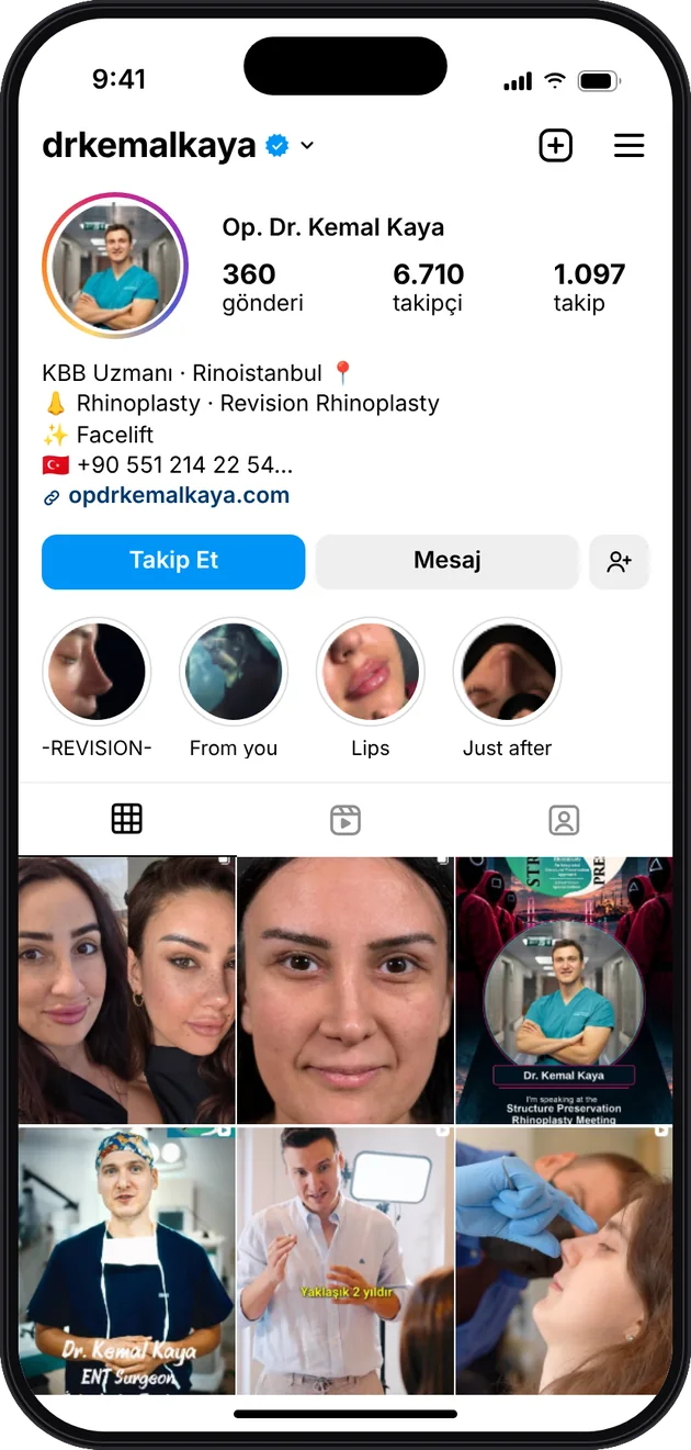 Dr. Namık Kemal Kaya Instagram profili — Instagram ve Facebook reklam yönetimi · ESC Branding